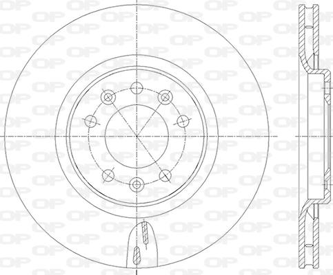 Open Parts BDA2836.20 - Спирачен диск vvparts.bg