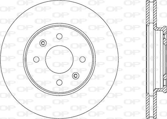 Open Parts BDA2830.20 - Спирачен диск vvparts.bg