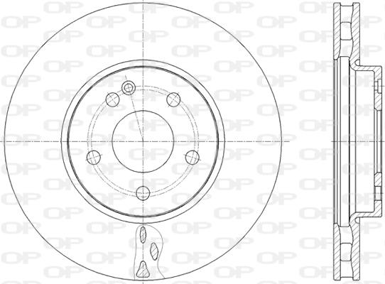 Open Parts BDA2824.20 - Спирачен диск vvparts.bg