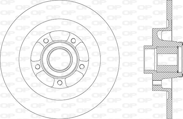 Open Parts BDA2870.30 - Спирачен диск vvparts.bg