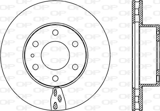 Open Parts BDA2390.20 - Спирачен диск vvparts.bg