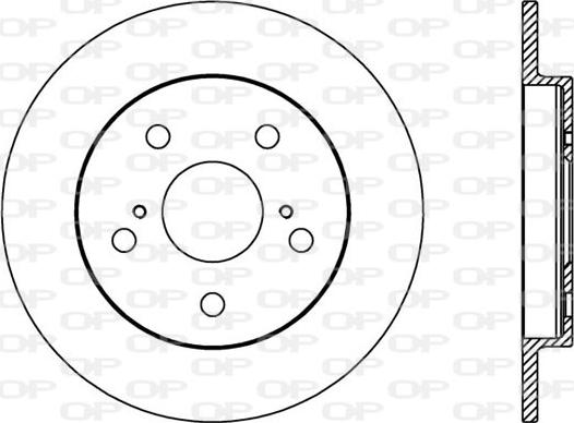 Open Parts BDA2397.10 - Спирачен диск vvparts.bg