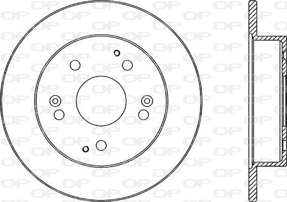 Open Parts BDA2342.10 - Спирачен диск vvparts.bg