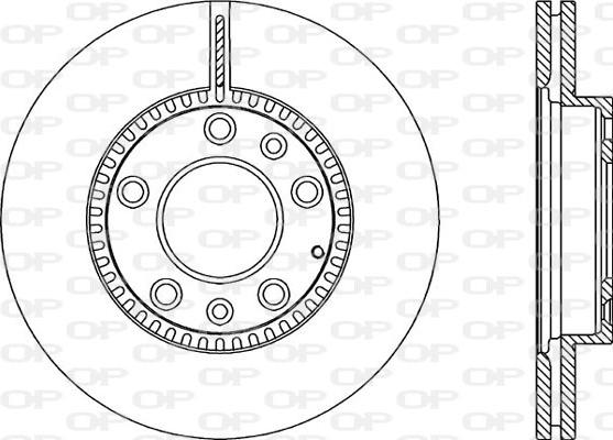 Open Parts BDA2356.20 - Спирачен диск vvparts.bg