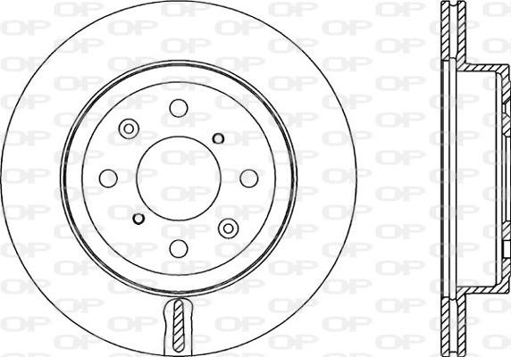 Open Parts BDA2353.20 - Спирачен диск vvparts.bg