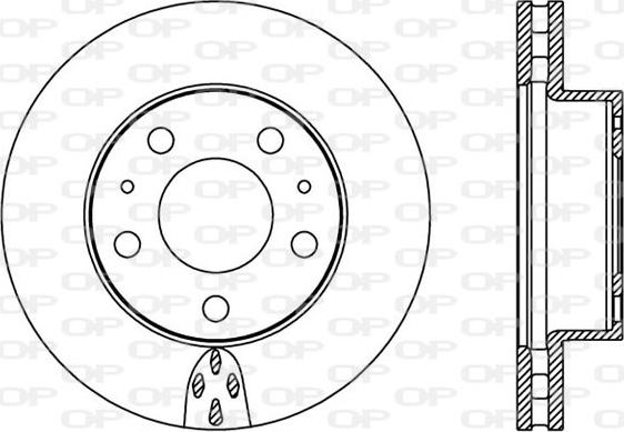 Open Parts BDA2366.20 - Спирачен диск vvparts.bg