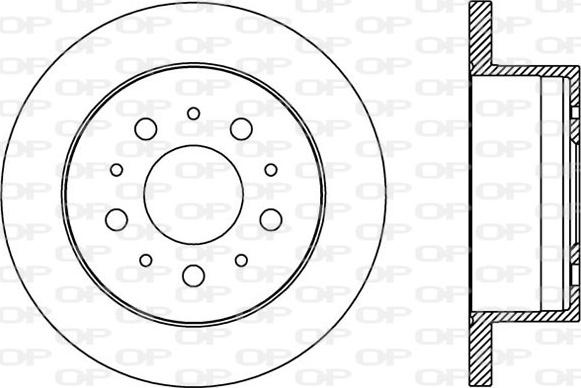 Open Parts BDA2384.10 - Спирачен диск vvparts.bg