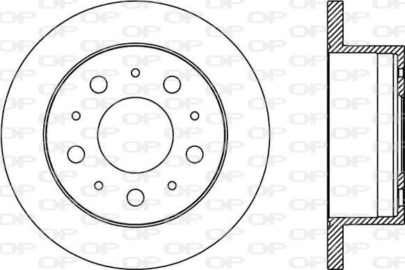 Open Parts BDA2385.10 - Спирачен диск vvparts.bg