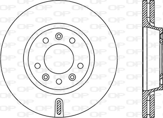 Open Parts BDA2381.20 - Спирачен диск vvparts.bg