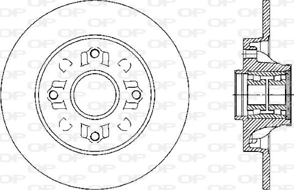 Open Parts BDA2388.30 - Спирачен диск vvparts.bg