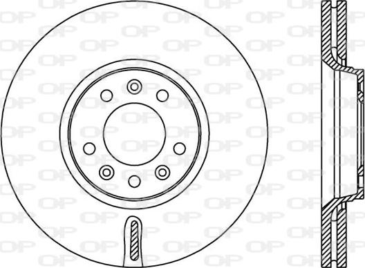 Open Parts BDA2383.20 - Спирачен диск vvparts.bg