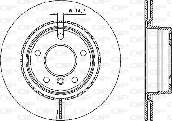 Open Parts BDA2334.20 - Спирачен диск vvparts.bg