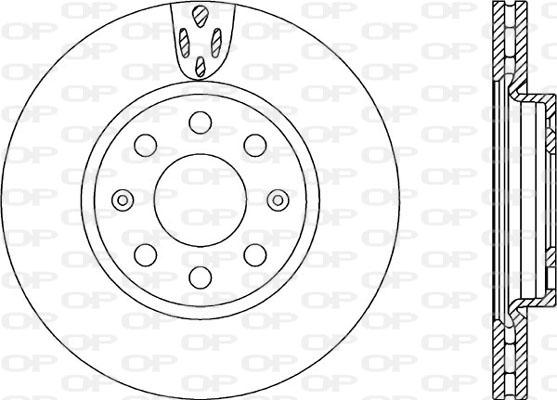 Open Parts BDA2258.20 - Спирачен диск vvparts.bg