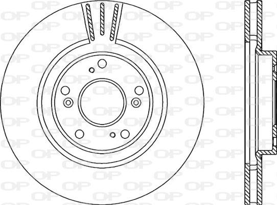 Open Parts BDA2209.20 - Спирачен диск vvparts.bg