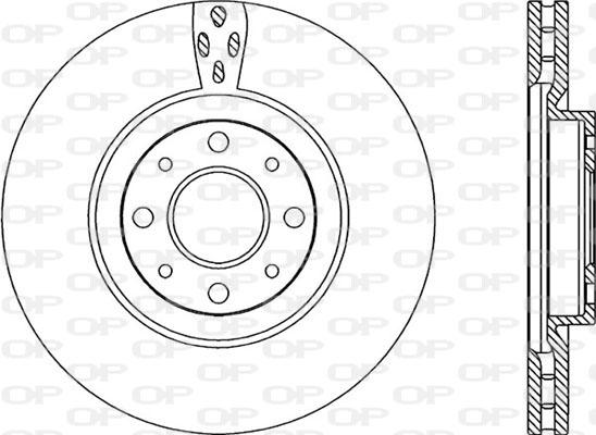 Open Parts BDA2217.20 - Спирачен диск vvparts.bg