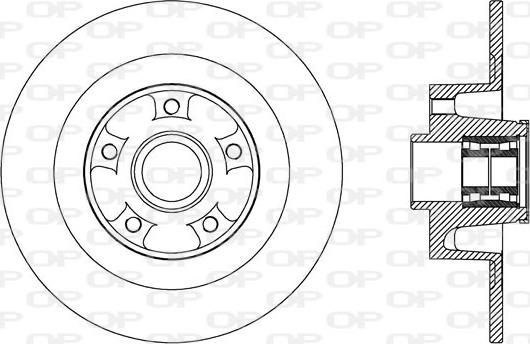 Open Parts BDA2708.30 - Спирачен диск vvparts.bg