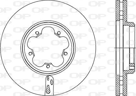 Open Parts BDA2738.20 - Спирачен диск vvparts.bg