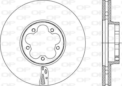 Open Parts BDA2733.20 - Спирачен диск vvparts.bg