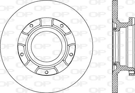 Open Parts BDA2737.10 - Спирачен диск vvparts.bg