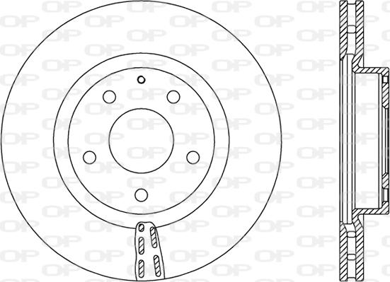 Open Parts BDA2729.20 - Спирачен диск vvparts.bg