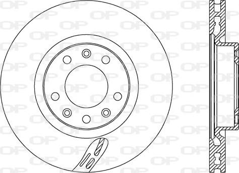 Open Parts BDA2725.20 - Спирачен диск vvparts.bg