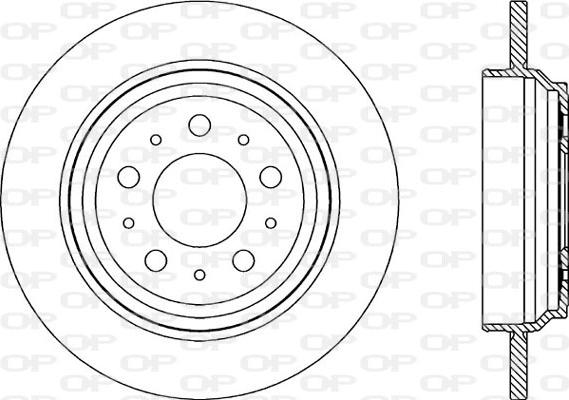 Open Parts BDR1964.10 - Спирачен диск vvparts.bg