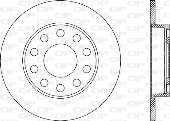 Open Parts BDR1939.10 - Спирачен диск vvparts.bg