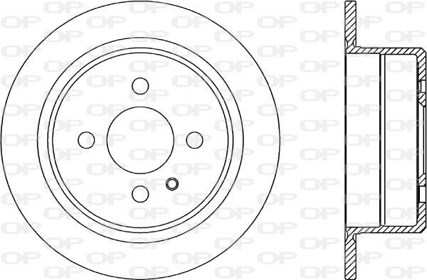 Open Parts BDR1928.10 - Спирачен диск vvparts.bg