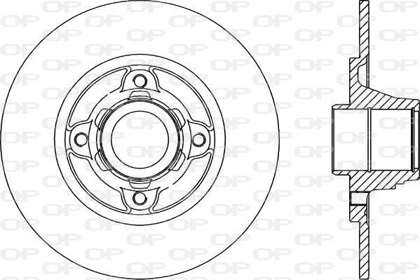 Open Parts BDR1460.10 - Спирачен диск vvparts.bg