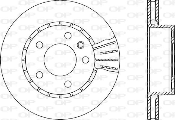 Open Parts BDR1407.20 - Спирачен диск vvparts.bg