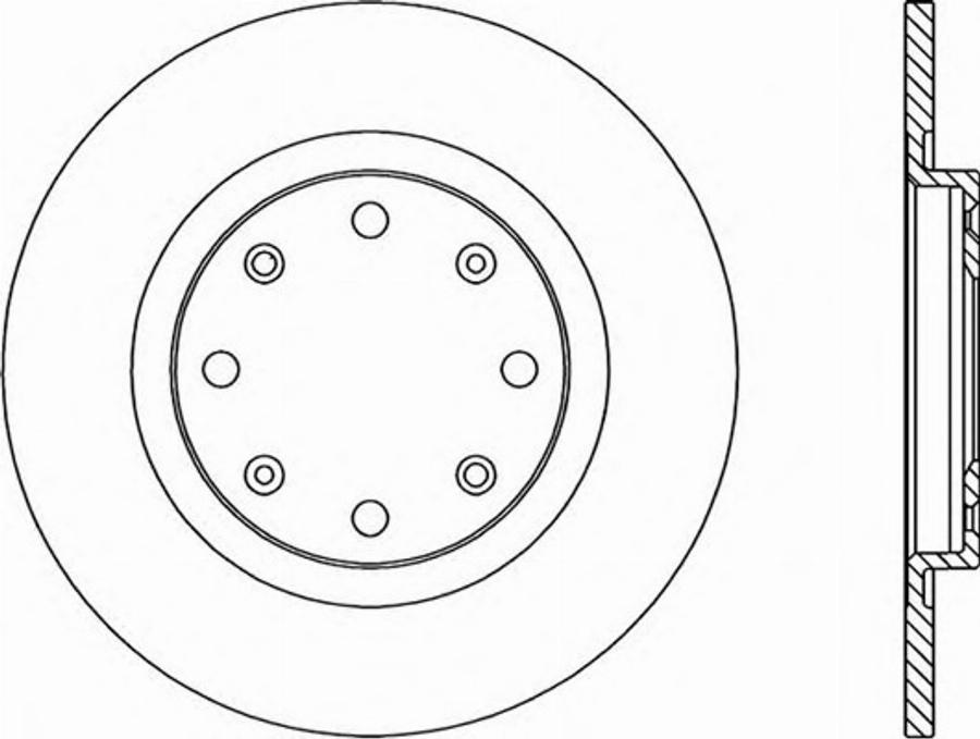 Open Parts BDR1426.10 - Спирачен диск vvparts.bg