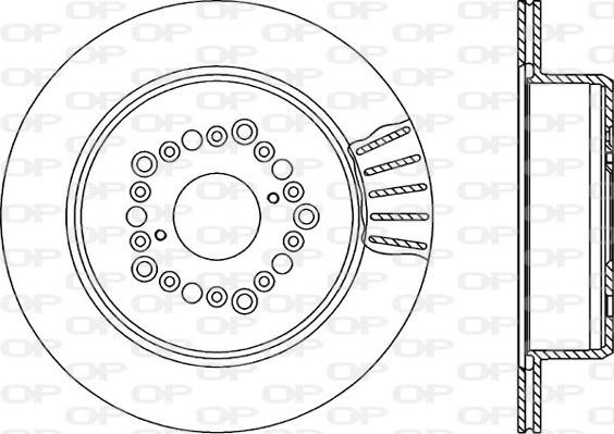 Open Parts BDR1568.20 - Спирачен диск vvparts.bg