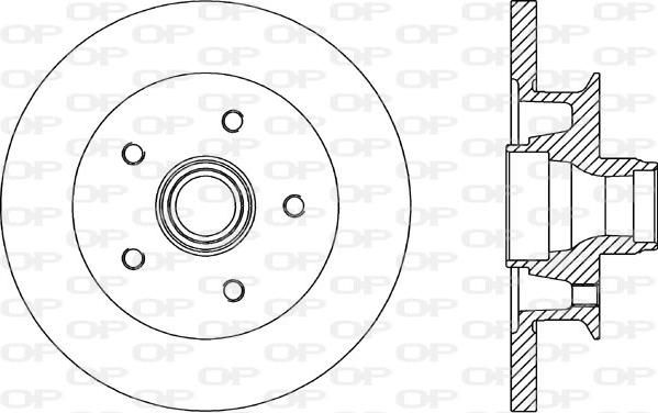 Open Parts BDR1581.10 - Спирачен диск vvparts.bg