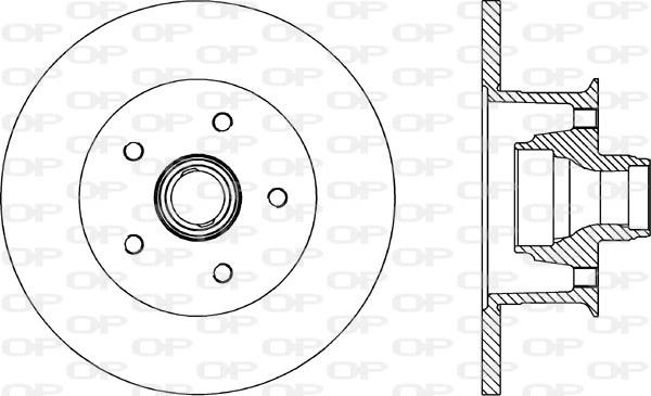 Open Parts BDR1576.10 - Спирачен диск vvparts.bg