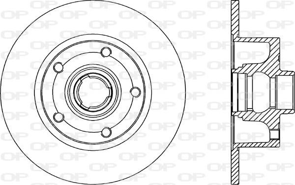 Open Parts BDR1044.10 - Спирачен диск vvparts.bg