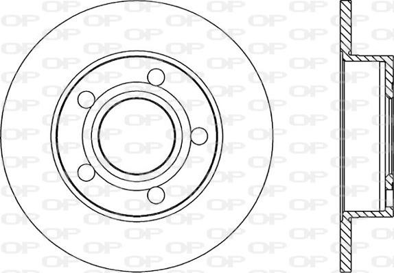 Open Parts BDR1045.10 - Спирачен диск vvparts.bg