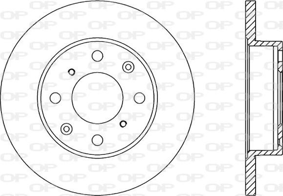 Open Parts BDR1050.10 - Спирачен диск vvparts.bg