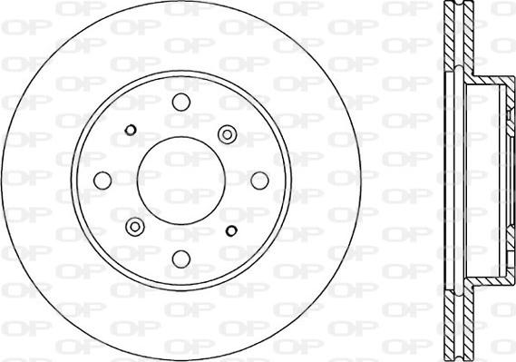 Open Parts BDR1053.20 - Спирачен диск vvparts.bg