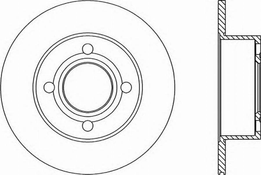 Open Parts BDR1025.10 - Спирачен диск vvparts.bg