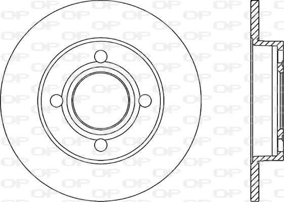 Open Parts BDR1022.10 - Спирачен диск vvparts.bg