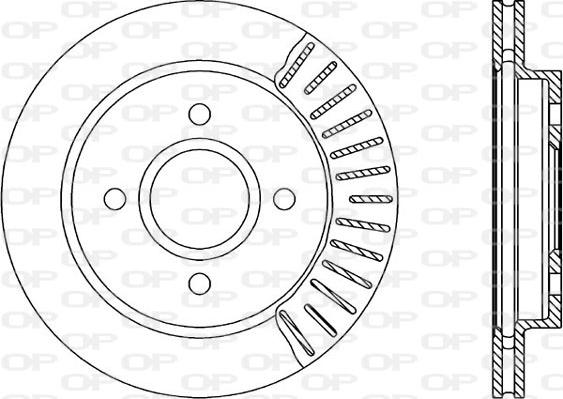 Open Parts BDR1185.20 - Спирачен диск vvparts.bg