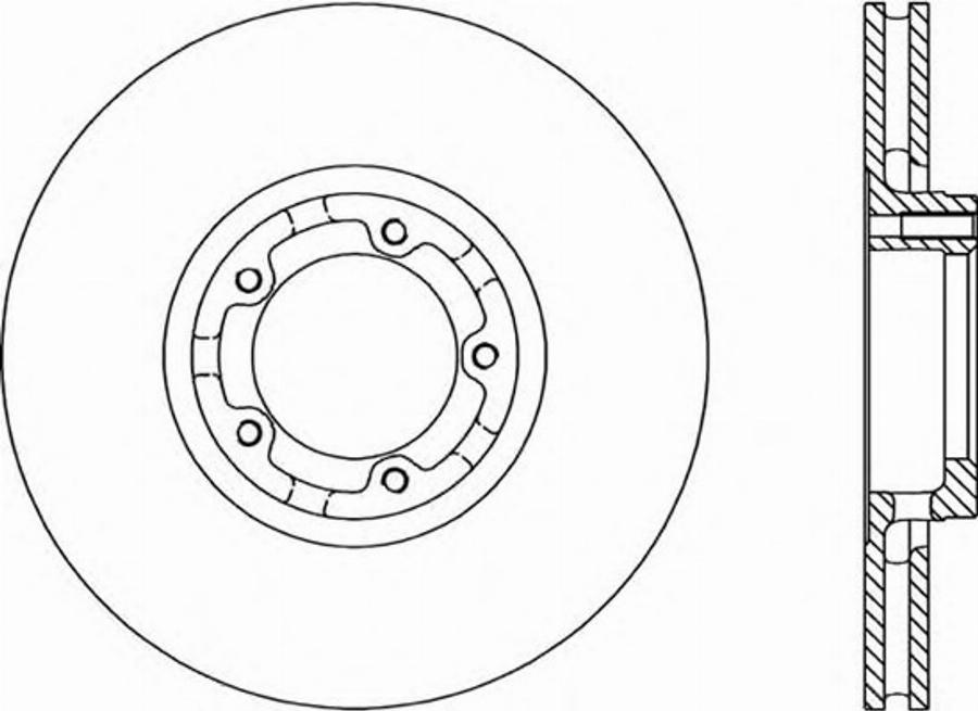 Open Parts BDR118320 - Спирачен диск vvparts.bg