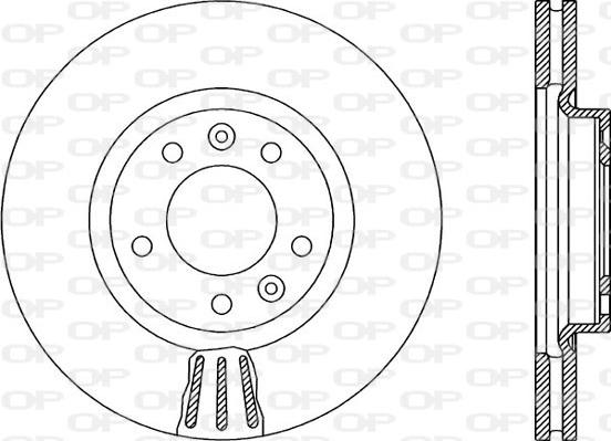 Open Parts BDR1898.20 - Спирачен диск vvparts.bg