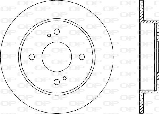 Open Parts BDR1392.10 - Спирачен диск vvparts.bg