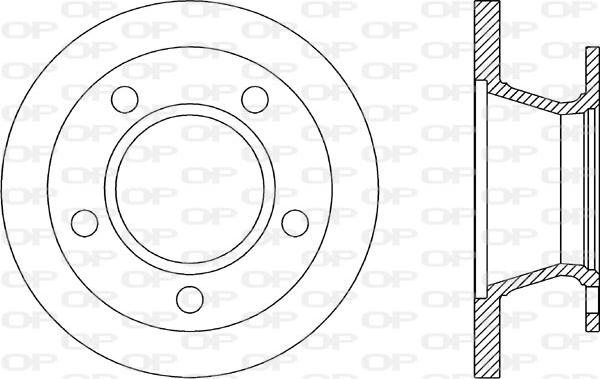 Open Parts BDR1304.10 - Спирачен диск vvparts.bg