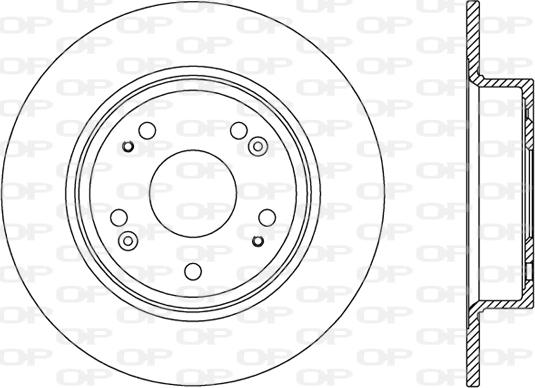 Open Parts BDR2495.10 - Спирачен диск vvparts.bg