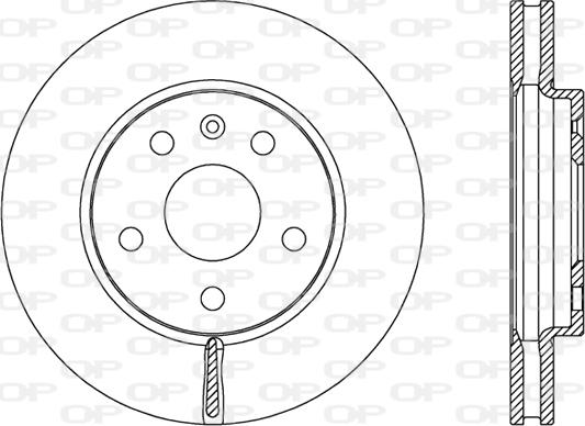 Open Parts BDR2498.20 - Спирачен диск vvparts.bg