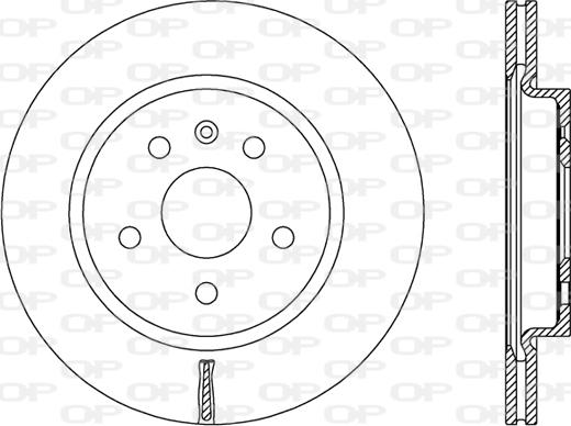 Open Parts BDR2497.20 - Спирачен диск vvparts.bg