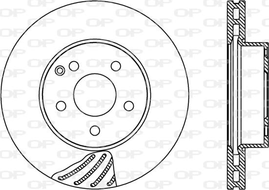 Open Parts BDR2418.20 - Спирачен диск vvparts.bg