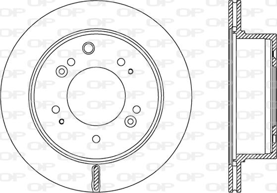 Open Parts BDR2483.20 - Спирачен диск vvparts.bg